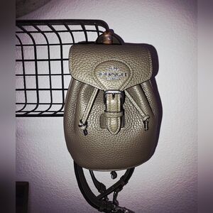 Coach Leather Backpack